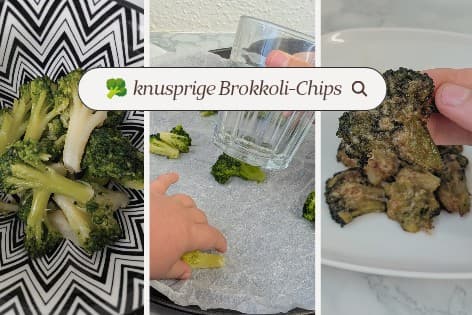 Knusprige Brokkoli-Chips aus dem Ofen